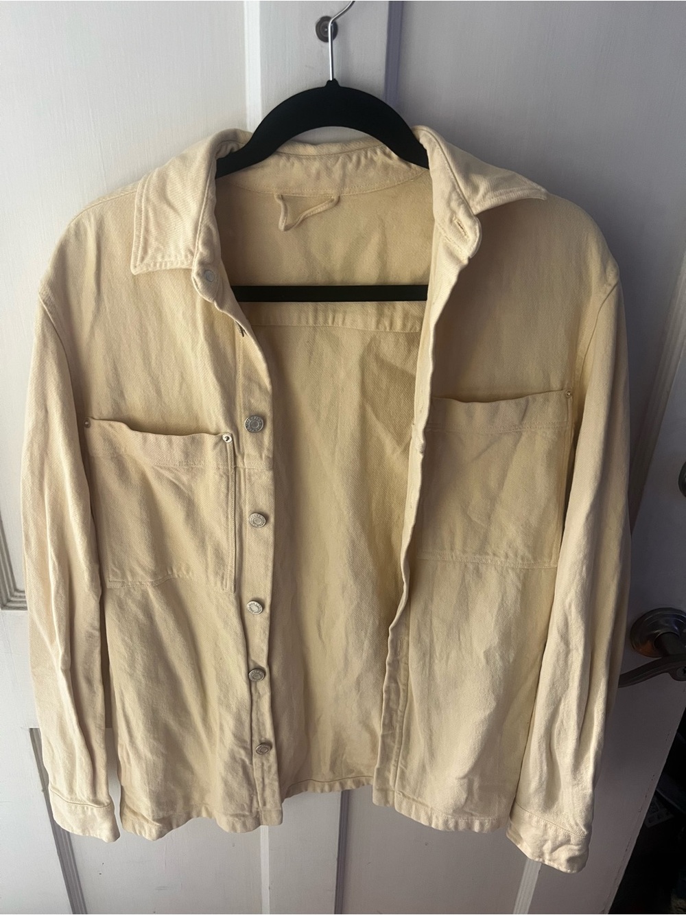 Zara Man Butter/Light Yellow Jean Jacket - Picture 2 of 6